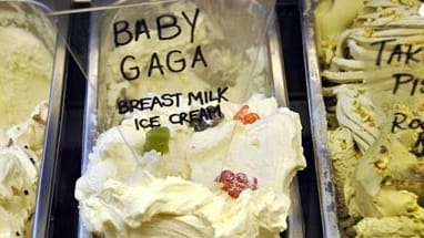 "Baby Gaga": Diese Eiscreme besteht tatsächlich aus Muttermilch.