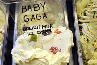 "Baby Gaga": Diese Eiscreme besteht tatsächlich aus Muttermilch.