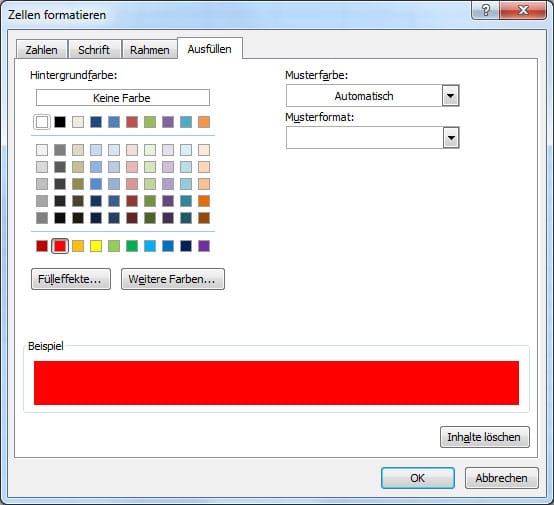 Excel-Wochenenden farblich kennzeichnen (Screenshot: t-online.de)