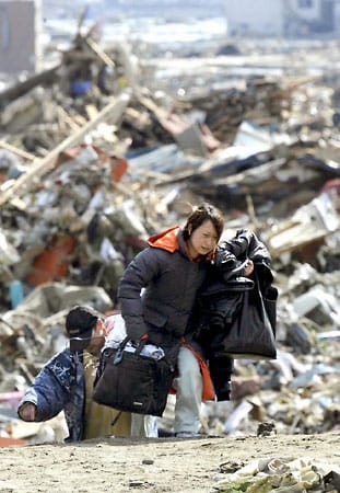 Millionen Menschen wurden durch den Tsunami obdachlos.