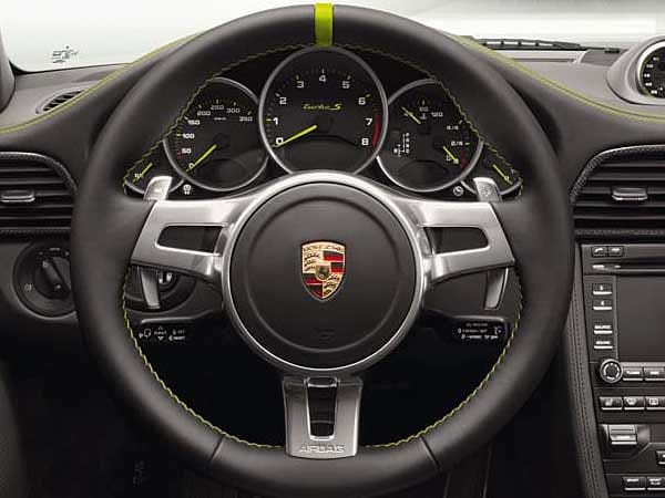 Die Zukunft bei Porsche ist grün - zumindest, was die Farbgestaltung angeht.