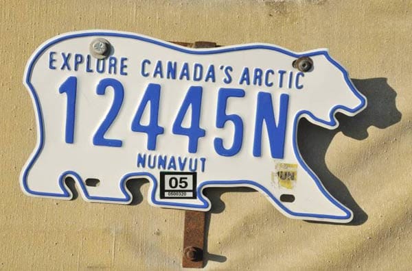 Knut und seine Freunde als Nummernschild - Kfz-Kennzeichen aus Kanada.