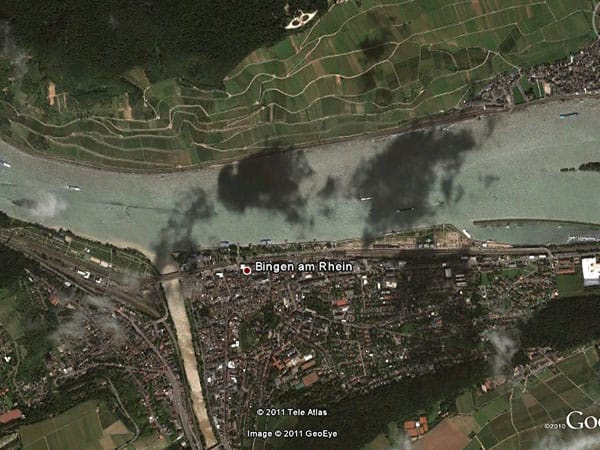 Brandneuen Deutschland-Karten für Google Earth. (Screenshot: t-online.de)