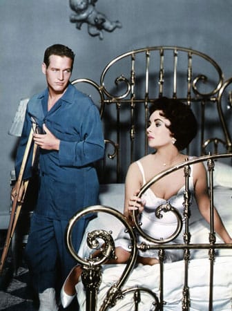 "Die Katze auf dem heißen Blechdach" (1958). Die Verfilmung des Tennessee-Williams-Theaterstücks zeigt sie an der Seite Paul Newmans.