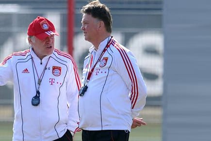 Hermann Gerland (li.): "Ich fühle mich berufen, Spieler auszubilden".