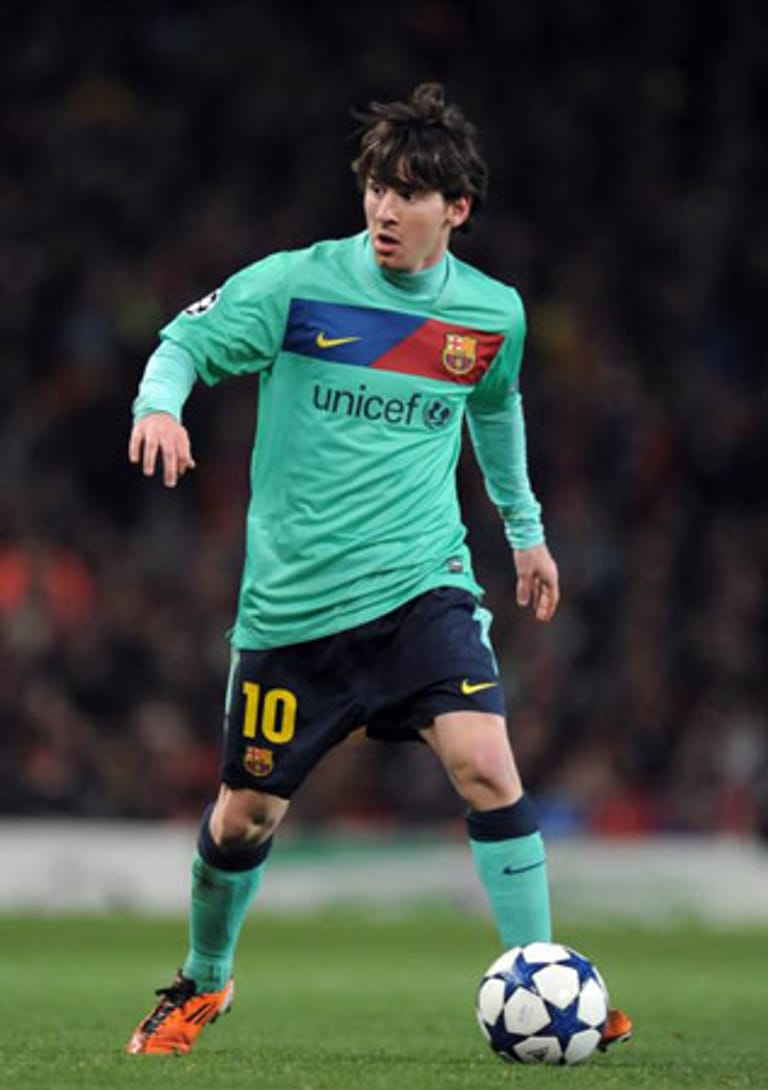 Nicht schön, aber selten: Lionel Messi trägt Modell Menthol.