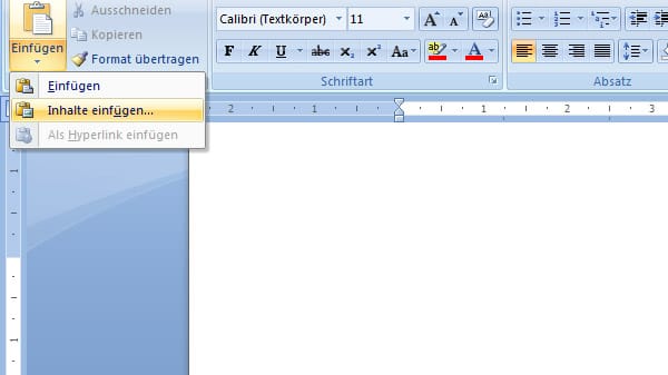 Word- Text ohne Formatierungen kopieren