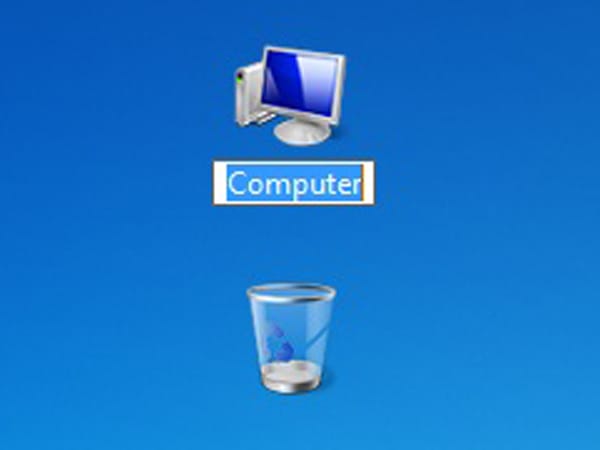 Beschriftung unter den Desktopverknüpfungen entfernen (Screenshot: t-online.de)