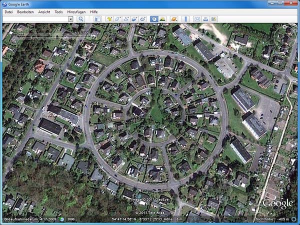 Google Earth: Wyk (Screenshot: t-online.de)