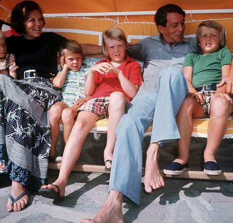 Die niederländische Königsfamilie im Jahr 1976