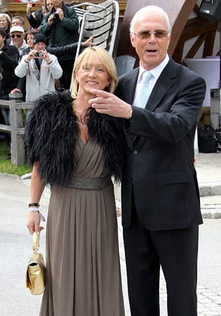 Auch "Kaiser" Franz Beckenbauer und Ehefrau Heidi zählen zu den geladenen Gästen.