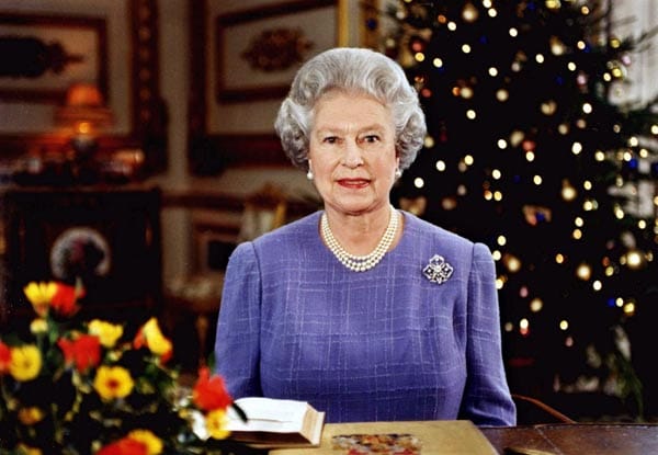 Die Queen bei ihrer alljährlichen Weihnachtsansprache.
