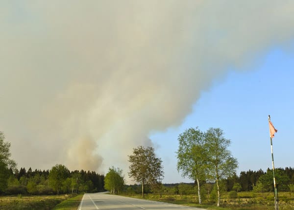 Das Feuer ist am Montagnachmittag ausgebrochen. Das Feuer ist am Montagnachmittag ausgebrochen.