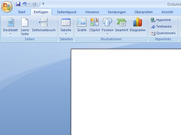 Text auf den Kopf stellen im Word 2007 (Screenshot: t-online.de)