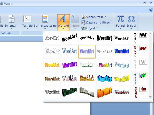 Text auf den Kopf stellen im Word 2007 (Screenshot: t-online.de)