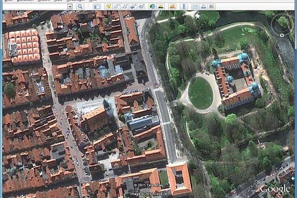 Celle in Google Earth (Screenshot: t-online.de)