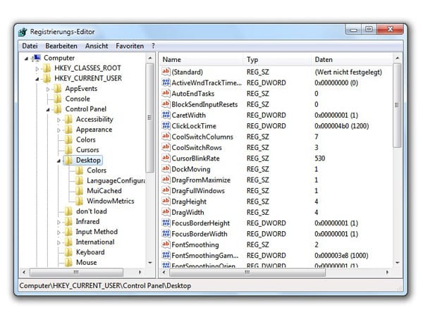 Aerosnap unter Windows 7 deaktivieren (Screenshot: t-online.de)