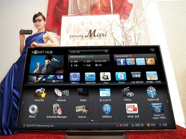 Samsung D9500: Der größte 3D-LED-TV hat eine Bilddiagonale von 75 Zoll.