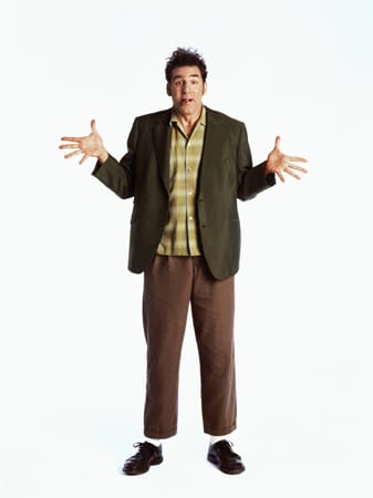Cosmo Kramer (Michael Richards) ist der Verrückte in "Seinfeld".