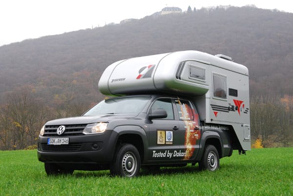 Für rund 25.000 Euro wird der Pick-up VW Amarok zum Wohnmobil.