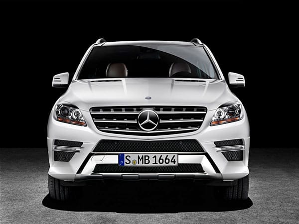 Neues Gesicht: Das ist die M-Klasse von Mercedes-Benz, Modelljahr 2012.