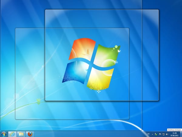 Aero Peek in Windows 7 deaktivieren (Screenshot: t-online.de)