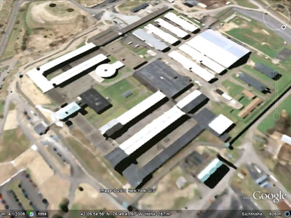 Elmira Correctional Facility, ein Hochsicherheitsgefängnis im US-Bundesstaat New York (Bild: Google)