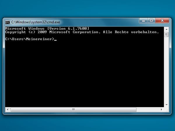 Windows-Konsole (Screenshot: t-online.de)