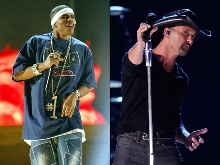 Nelly (l.) und Tim McGraw (Fotos: Reuters)