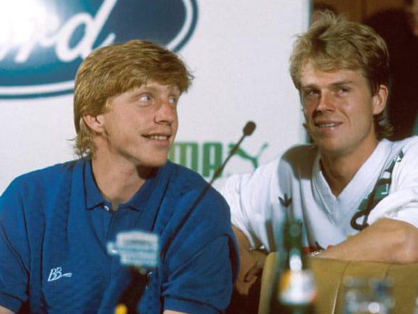 Das große Duell: 1988 stehen sich der Schwede Stefan Edberg und Boris Becker zum ersten Mal im Finale der All England Championships gegenüber,...