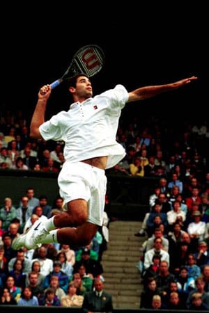 Er steigt Mitte der Neunziger zu Beckers größtem Widersacher auf: Pete Sampras. Regelmäßig duelliert sich der US-Amerikaner mit dem besten deutschen Tennisspieler in hochspannenden Matches. Höhepunkt wird 1996 die ATP-Weltmeisterschaft in Hannover...