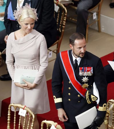 Kronprinz Haakon von Norwegen und seine Frau Mette-Marit.