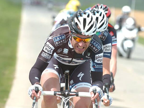 Der Kämpfer: Jens Voigt, in seinem 15. Profijahr, weiß genau, was sein Job ist. "Im Radsport wirst du bezahlt, dass du anderen Leuten wehtust", sagte der 39-Jährige einmal.