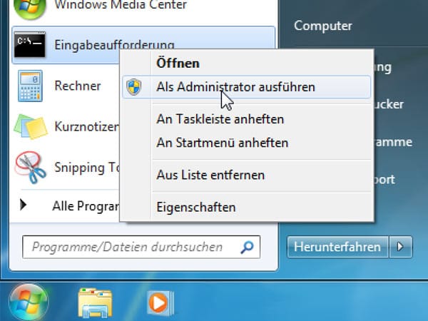 Zugriffsrechte festlegen unter Windows Home (Screenshot: t-online.de)