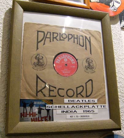 Ein besonderes Stück Musikgeschichte ist die Schellackplatte der Beatles von 1965.