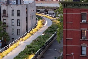 Der "High Line Park" läuft durch New Yorks Straßen
