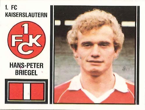 Für seine kraftvollen Sprints war er schon immer berühmter als für sein gutes Aussehen: Ex-Kaiserslautern-Star Hans-Peter Briegel (1981) alias "Die Walz aus der Pfalz", der von 1979 bis 1986 auch in der Nationalmannschaft spielte.