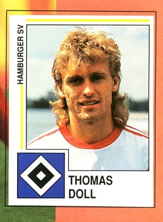Vokuhila at it's best: Thomas Doll (1991), heutiger Fußball-Trainer, spielte als aktiver Kicker unter anderem beim HSV, bei Lazio Rom und bei Eintracht Frankfurt.
