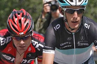 Die Topfavoriten: Der Toursieg wird zwischen Cadel Evans (links) und Andy Schleck entschieden.