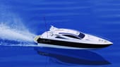 Jamara Diamond Motoryacht RTR: Wer seine Spielzeuge vorzugsweise übers Wasser jagt, bekommt auch hier Luxusmodelle geboten. Dieses ferngesteuerte und bereits vollständig zusammengebaute Yacht kann es für rund 600 Euro auch mit Rennboot-Fahrern aufnehmen.