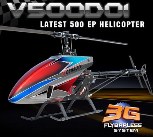 Walkera V500D01: Das chinesische Unternehmen Walkera ist ein echter Spezialist in Sachen ferngesteuerte Hubschrauber. Deren Topmodell „V500D01“ ist in Deutschland für etwa 700 Euro zu bekommen und lässt keine Wünsche mehr offen.