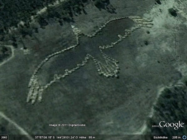 Geoglyphen in Google Earth (Screenshot: t-onlien.de)