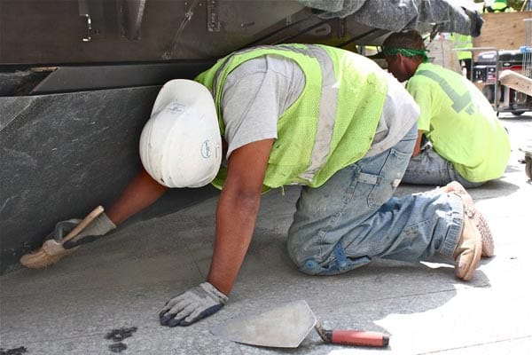 Bauarbeiter an der Ground Zero-Baustelle: "Dankbar, da mitmachen zu dürfen." Bauarbeiter an der Ground Zero-Baustelle: "Dankbar, da mitmachen zu dürfen."