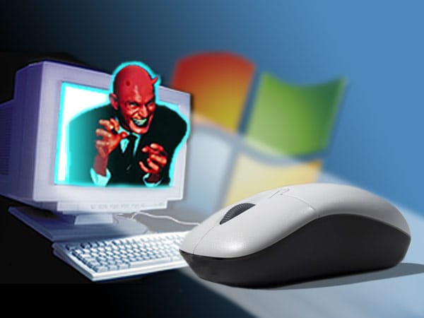 Teuflische Tricks mit Windows - Verstellte Computermaus (Bild: t-online.de)