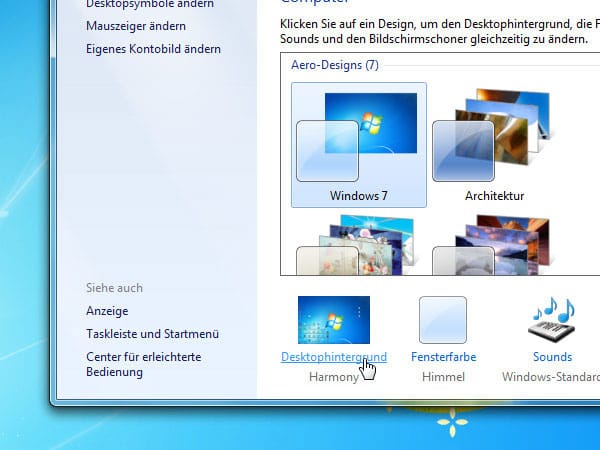 Teuflische Tricks für Windows - Screenshot als Desktop-Hintergrund (Bild: t-online.de)