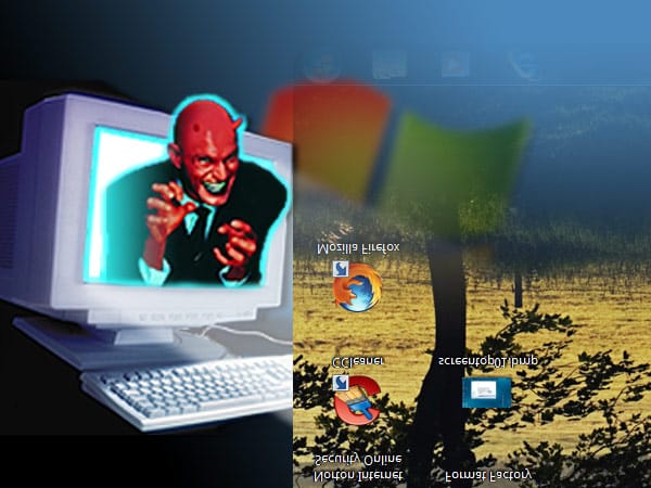 Teuflische Tricks für Windows - Screenshot als Desktop-Hintergrund (Bild: t-online.de)