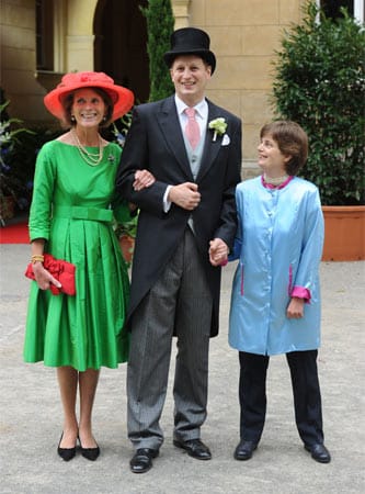 Prinz Georg Friedrich von Preußen, seine Mutter Donata Herzogin von Oldenburg (l.) und Schwester Prinzessin Cornelie-Cecilie von Preußen