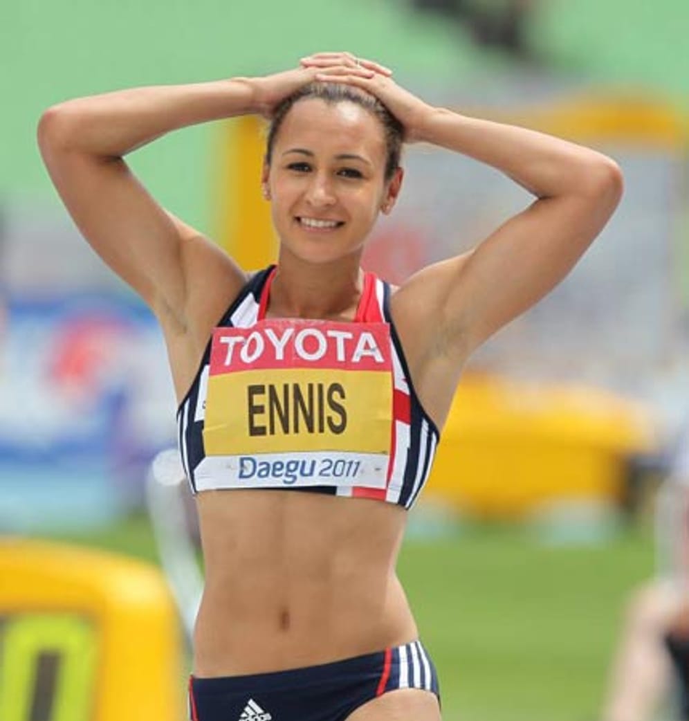 Wow! Siebenkämpferin Jessica Ennis aus Großbritannien.