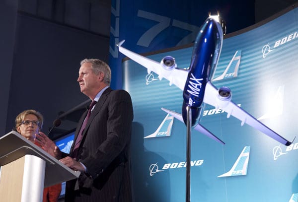 Modell der neuen Boeing 737 Max