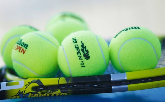 New balls, please: Die Filzkugeln der US Open.